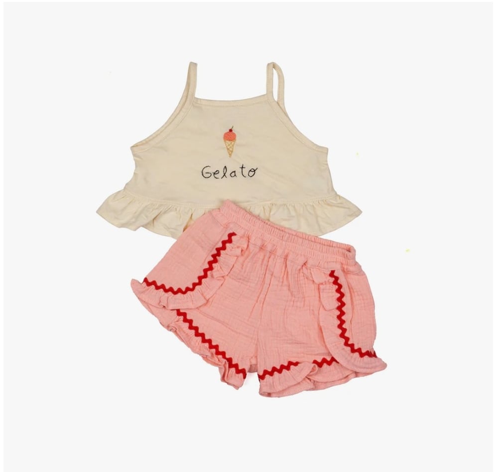 Image of Ruffle Short Set - Gelato