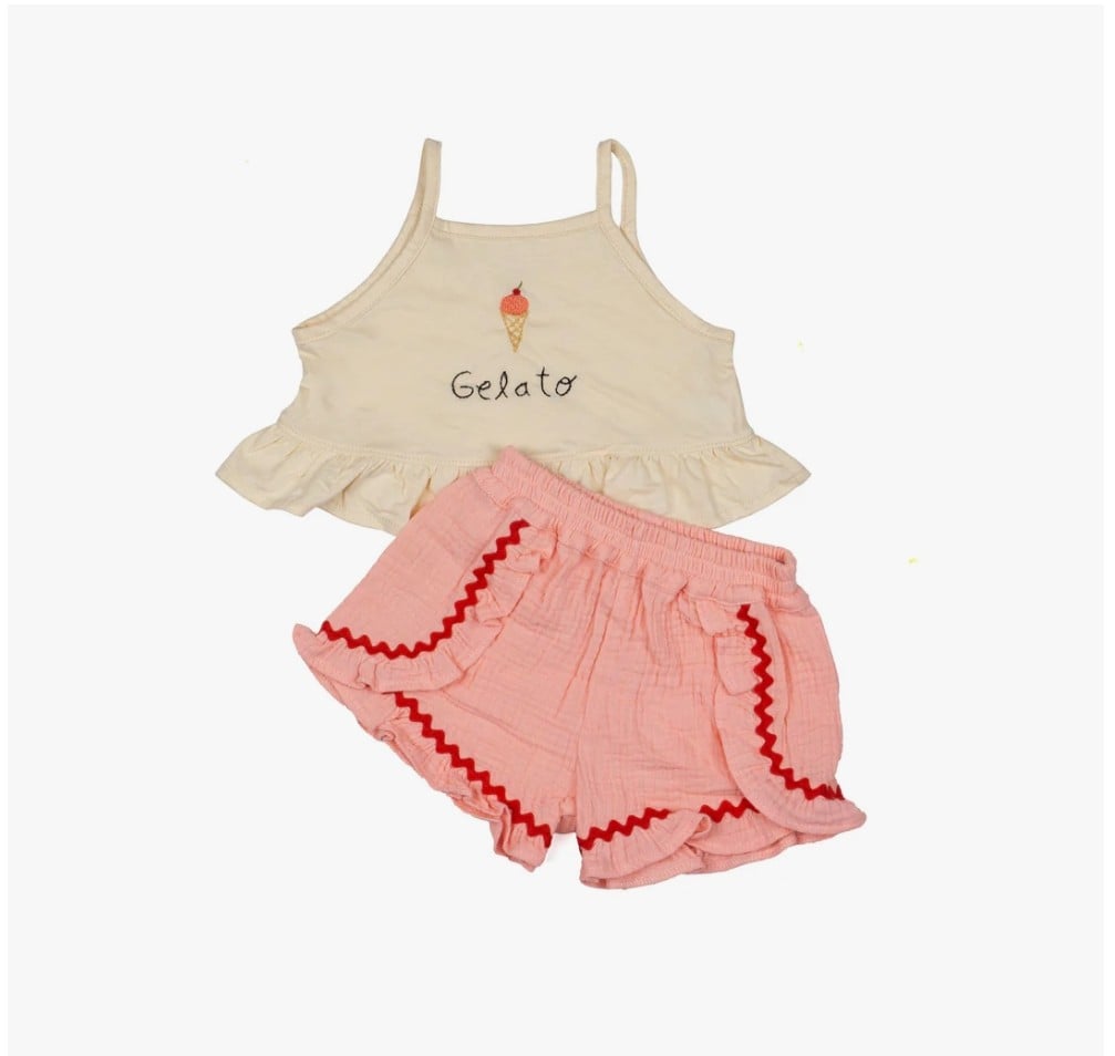 Image of Ruffle Short Set - Gelato