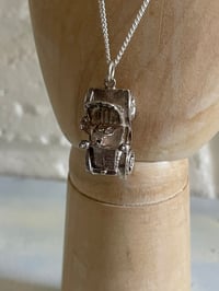 Image 3 of Vintage Silver Classic Car Necklace