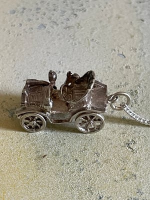 Image of Vintage Silver Classic Car Necklace