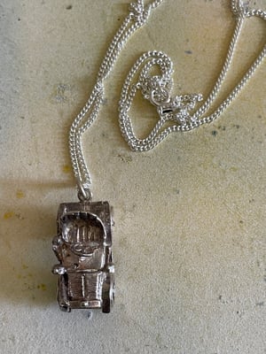 Image of Vintage Silver Classic Car Necklace