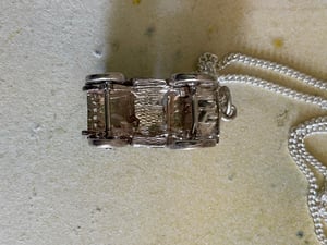 Image of Vintage Silver Classic Car Necklace