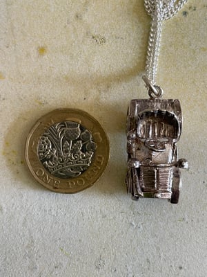 Image of Vintage Silver Classic Car Necklace
