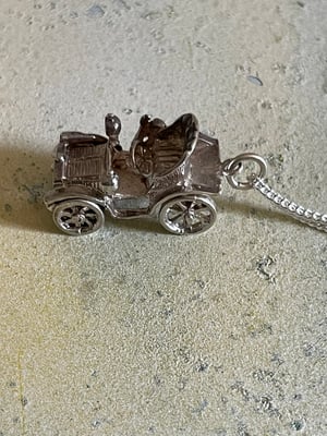 Image of Vintage Silver Classic Car Necklace