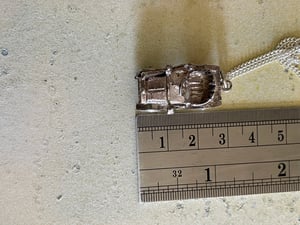 Image of Vintage Silver Classic Car Necklace