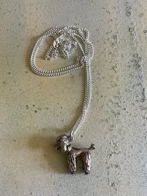 Image of Vintage Silver 50s Poodle Necklace
