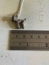 Image 5 of Vintage Silver 50s Poodle Necklace