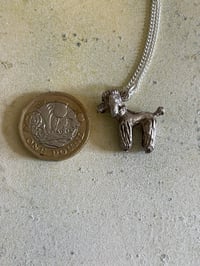 Image 6 of Vintage Silver 50s Poodle Necklace