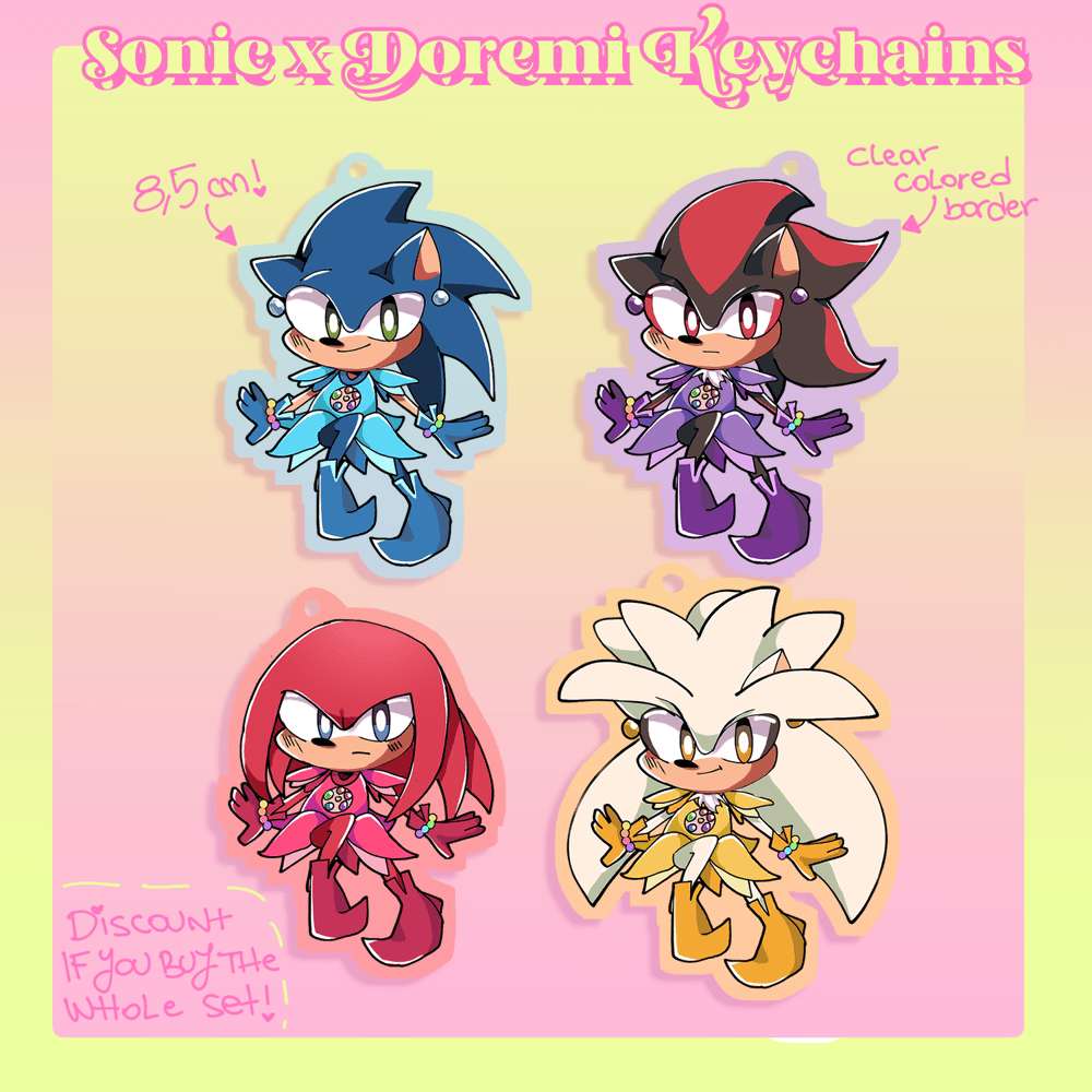Image of Sonic x Doremi Keychains