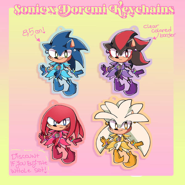 Image of Sonic x Doremi Keychains