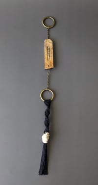 Image 3 of House Charm - Lavender with Macrame Tassel - Spalted Maple Burl II