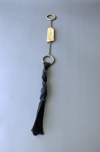 Image 4 of House Charm - Lavender with Macrame Tassel - Spalted Maple Burl IV