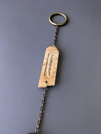 Image 5 of House Charm - Lavender with Macrame Tassel - Spalted Maple Burl IV