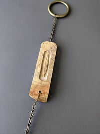 Image 3 of House Charm - Feather with Macrame Tassel - Spalted Maple Burl I
