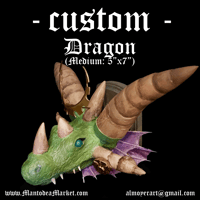Image 1 of CUSTOM Dragon Wall Mount (Medium: 5”x7”)