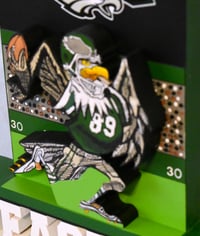 Image 5 of Philadelphia Eagles Hand Crafted NFL 3D Wooden Diorama Cartooning Wall Décor