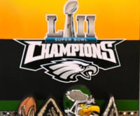 Image 8 of Philadelphia Eagles Hand Crafted NFL 3D Wooden Diorama Cartooning Wall Décor
