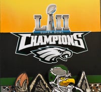 Image 11 of Philadelphia Eagles Hand Crafted NFL 3D Wooden Diorama Cartooning Wall Décor