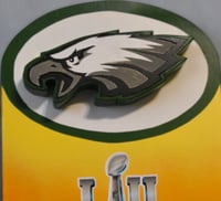 Image 12 of Philadelphia Eagles Hand Crafted NFL 3D Wooden Diorama Cartooning Wall Décor