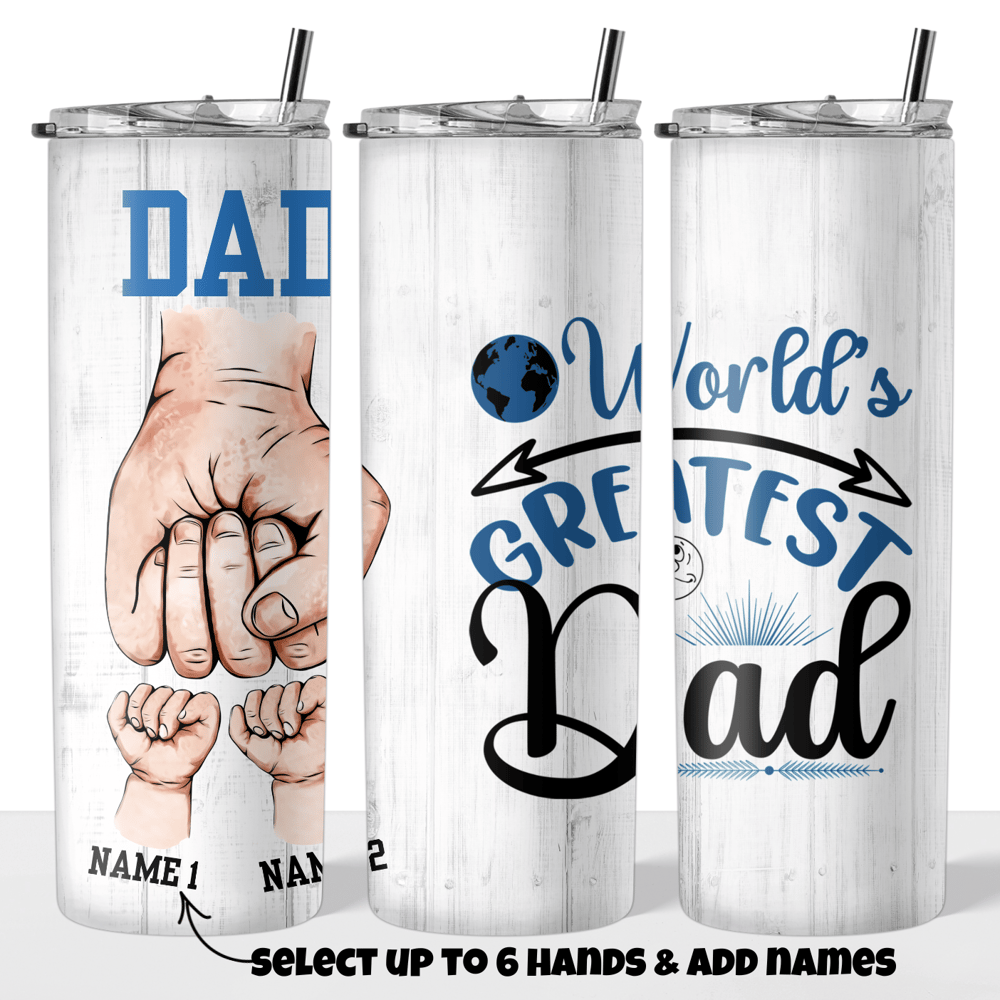 Image of World's Greatest Dad 20oz Tumbler🌎✨