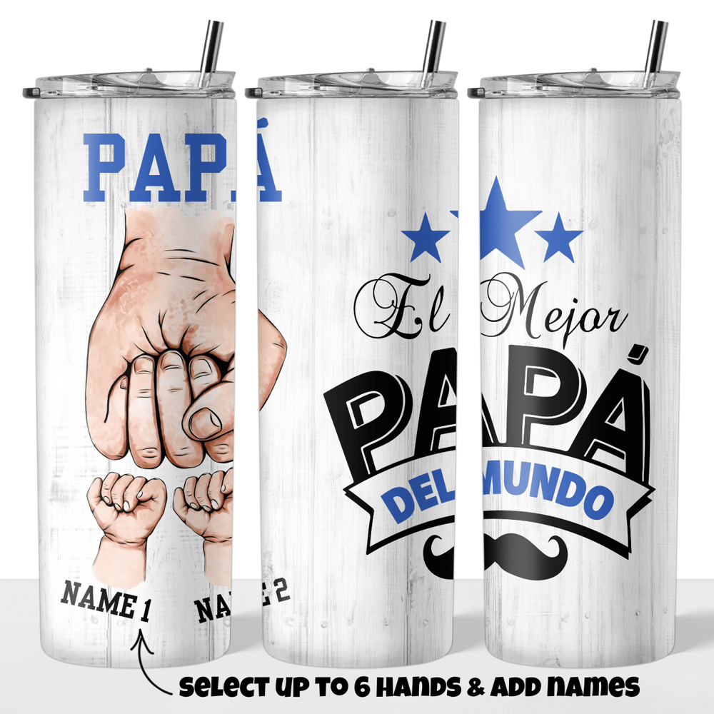 Image of El Mejor Papá Del Mundo 20oz Tumbler🌎