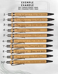 Image 1 of Crayons bambou personnalisés