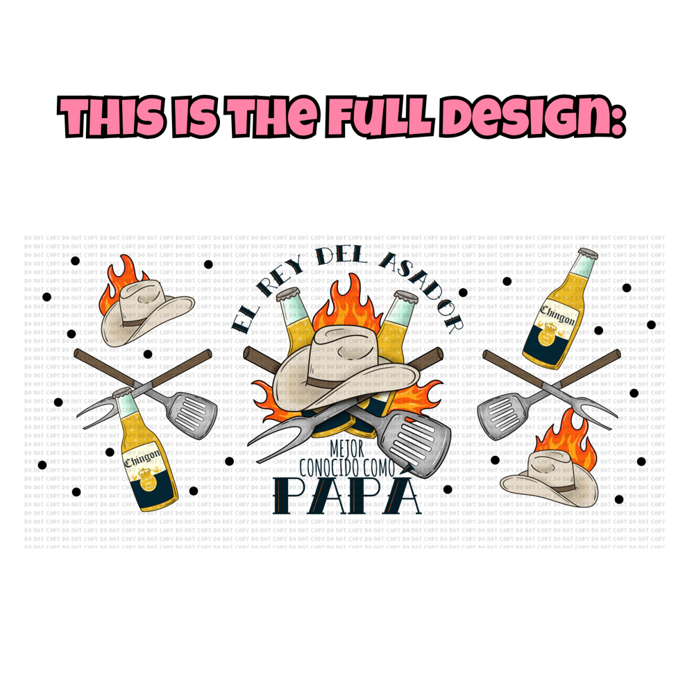 Image of El Rey Del Asador Mug🍻(Glass or Stainless Steel Options)