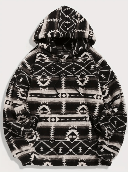 Image of Men’s Loose Polar Fleece Hoodie