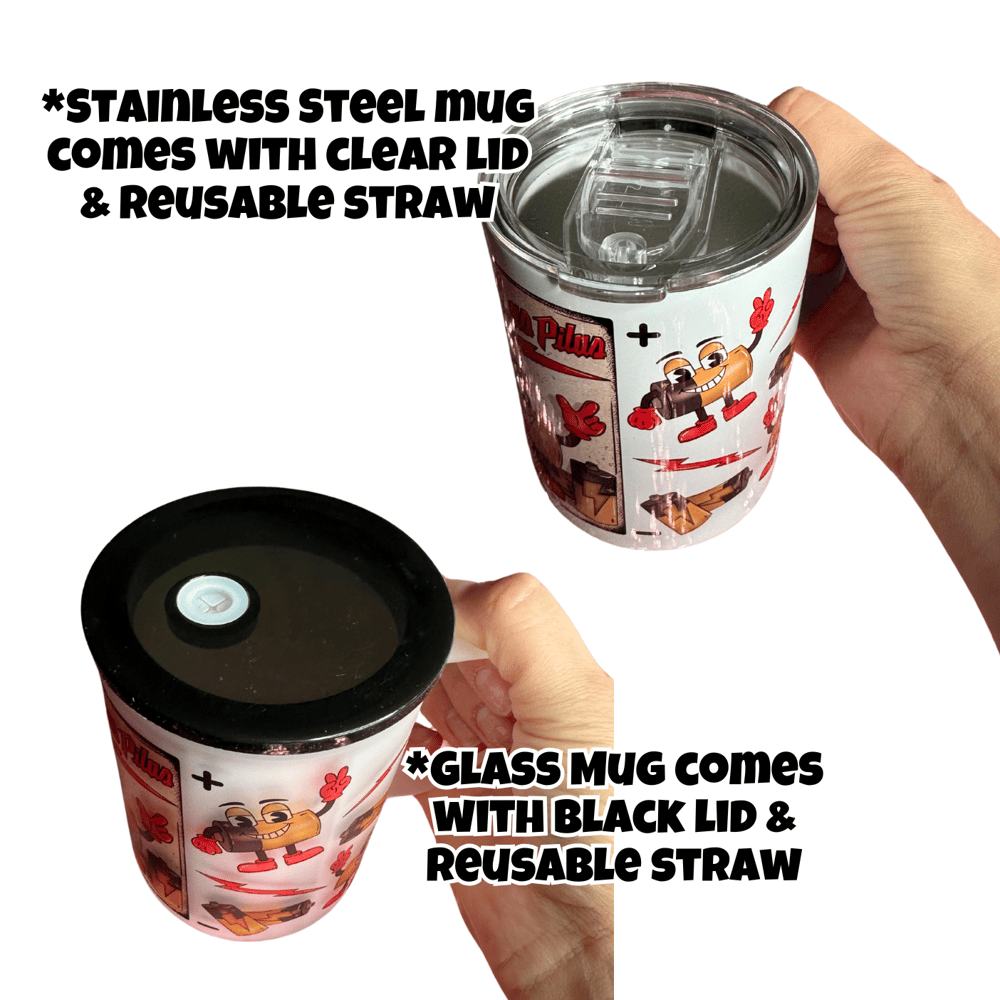 Image of Ponte Las Pilas Mug🔋(Glass or Stainless Steel Options)