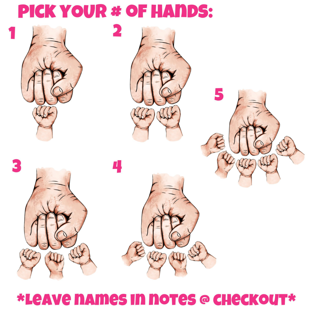 Image of El Mejor Papá Hands Mug🫶(Glass or Stainless Steel Options)