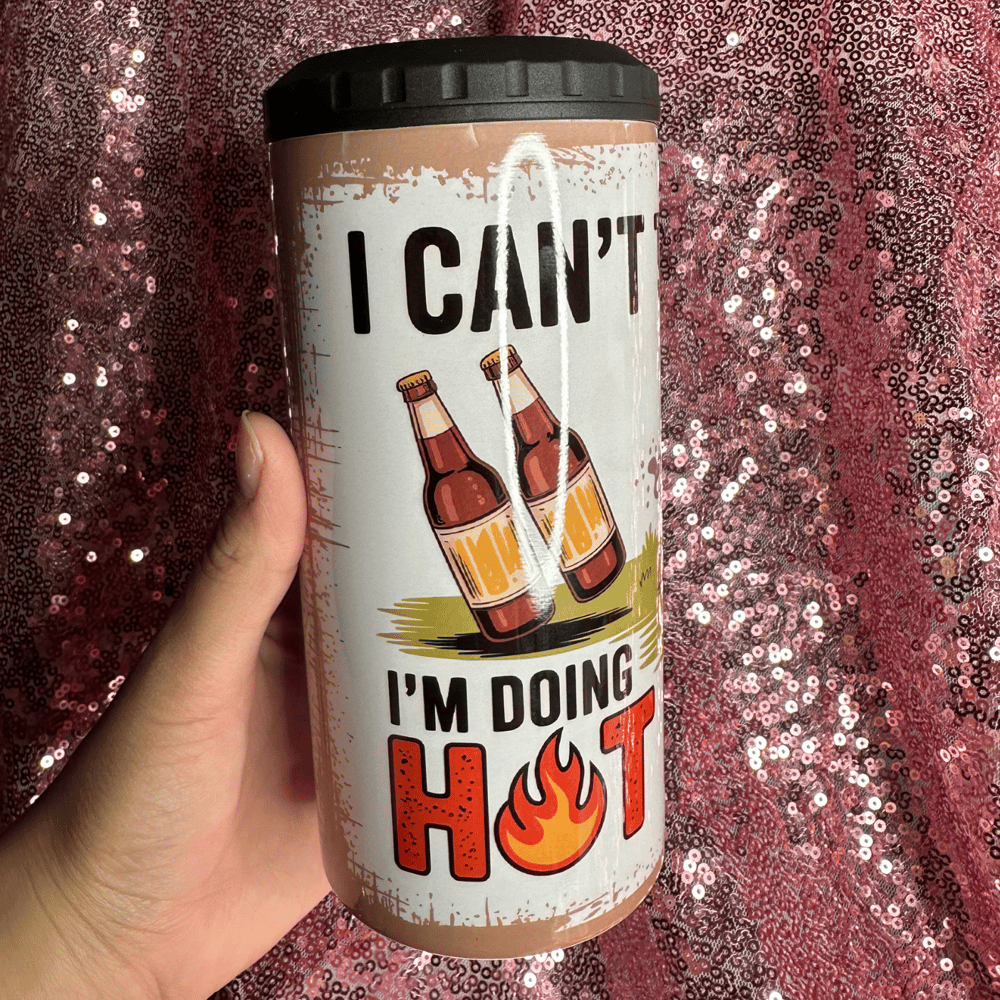 Image of Doing Hot Dad Sh*t 16oz Drink Cooler Tumbler😎💙