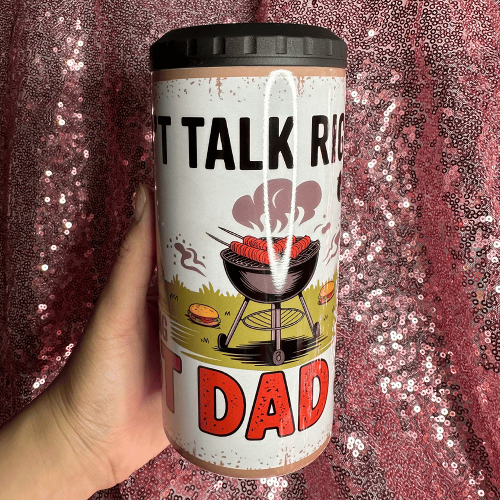Image of Doing Hot Dad Sh*t 16oz Drink Cooler Tumbler😎💙