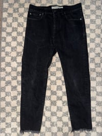 Image 1 of Golden Goose Faded Black Crop Fit Denim