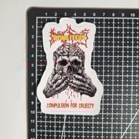 Image 2 of Dying Fetus Compulsion For Cruelty Matte Vinyl Sticker