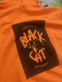 Image 2 of BLACKCAT OG HOODIE - SAFETY ORANGE