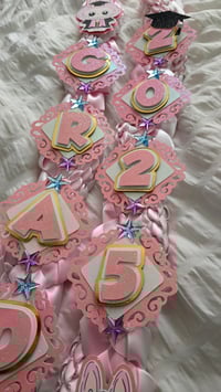 Image 2 of Pink labubu ribbon stole