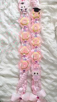 Image 1 of Pink labubu ribbon stole
