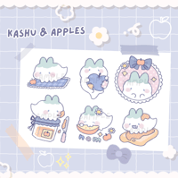 Kashu & Apples - Sticker Sheet