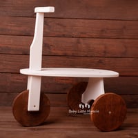 Image 2 of Wooden bike white and brown