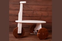 Image 1 of Wooden bike white and brown