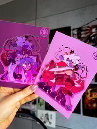 Image 1 of Goat and Lamb Fighting - Large Vinyl Stickers | Cult of the Lamb