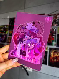 Image 3 of Goat and Lamb Fighting - Large Vinyl Stickers | Cult of the Lamb