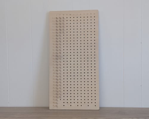 Image of Mindfulness Habit Tracker – Wooden Daily Wellness Board 