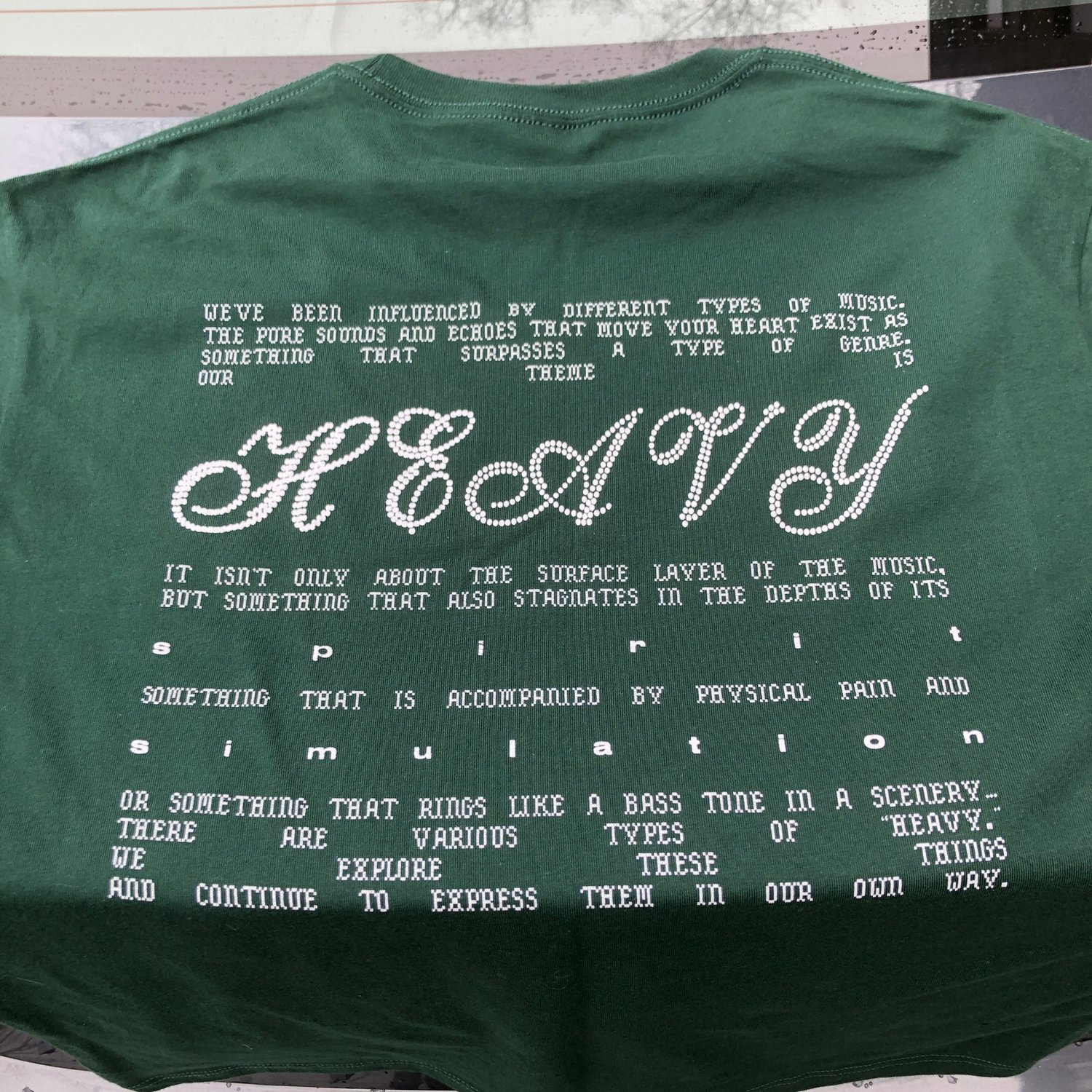 Image of BORIS "Ancestral Frequency Ritual" t-shirt (6.1oz, hunter green)