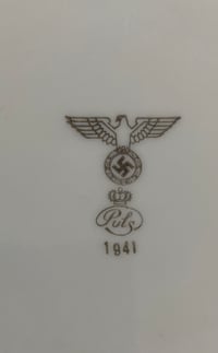 Image 2 of WW2 (Nazi Germany) Wehrmacht Mess Hall Dinner/Soup Plate - Authentic 1941