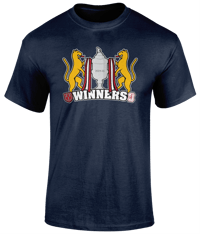 Image 1 of Leopards Aberdeen Scottish Cup Winners 2024-25 T-Shirt Navy