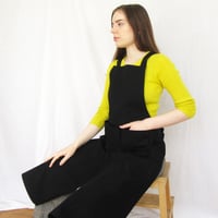 Image 5 of Ultimate Makers Apron - Cargo Pockets, Adjustable Crossback, Split Leg. Tough Black Canvas No23:2