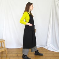 Image 9 of Ultimate Makers Apron - Cargo Pockets, Adjustable Crossback, Split Leg. Tough Black Canvas No23:2