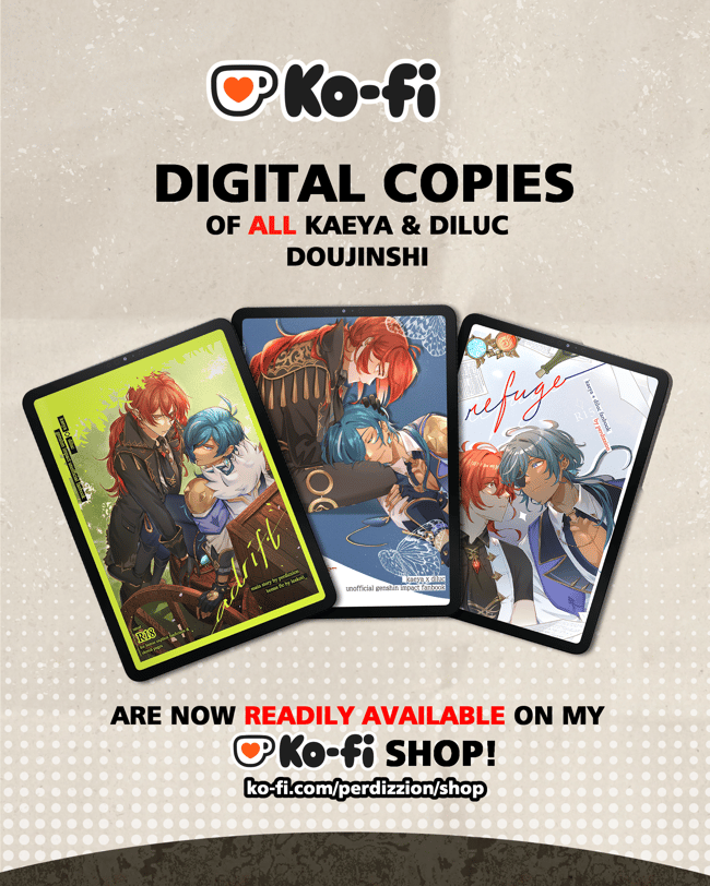 [DIGITAL] All Kaeya & Diluc Doujinshi Digital Copies
