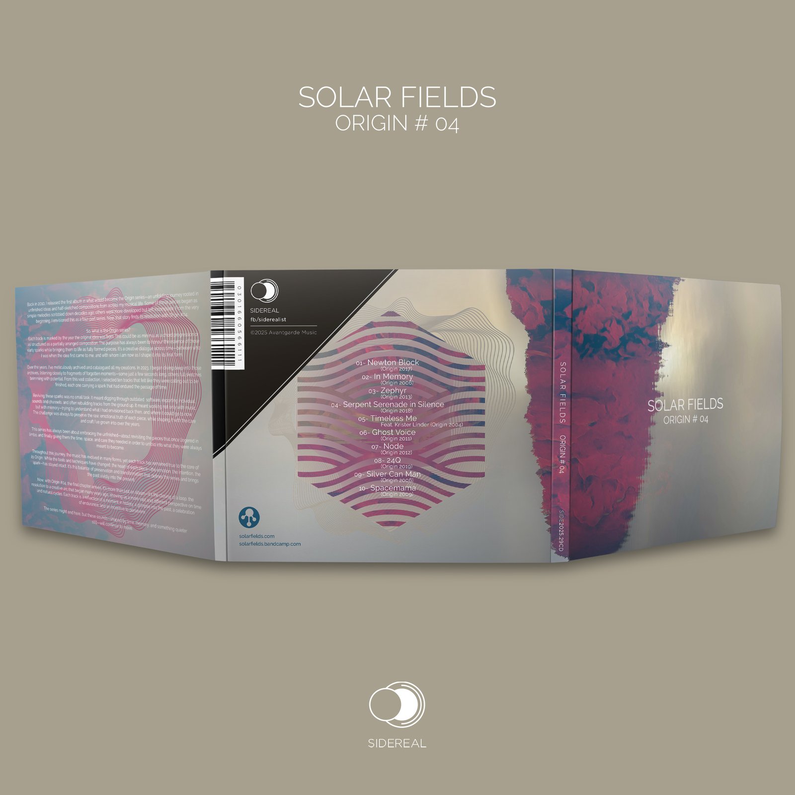 SOLAR FIELDS 'Origin #04' Digipak CD | sidereal